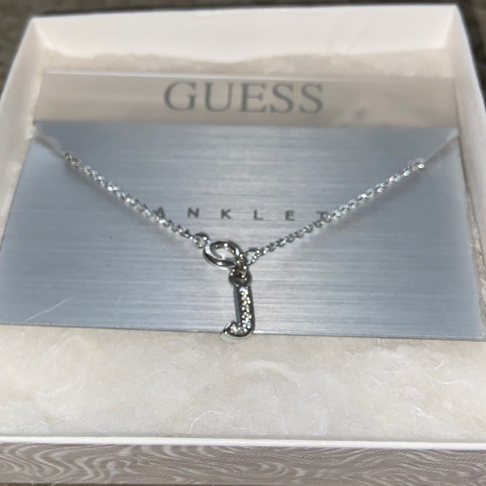 Letter J anklet